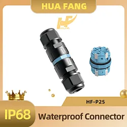 P25 IP68 waterproof connector 5Pin/4Pin